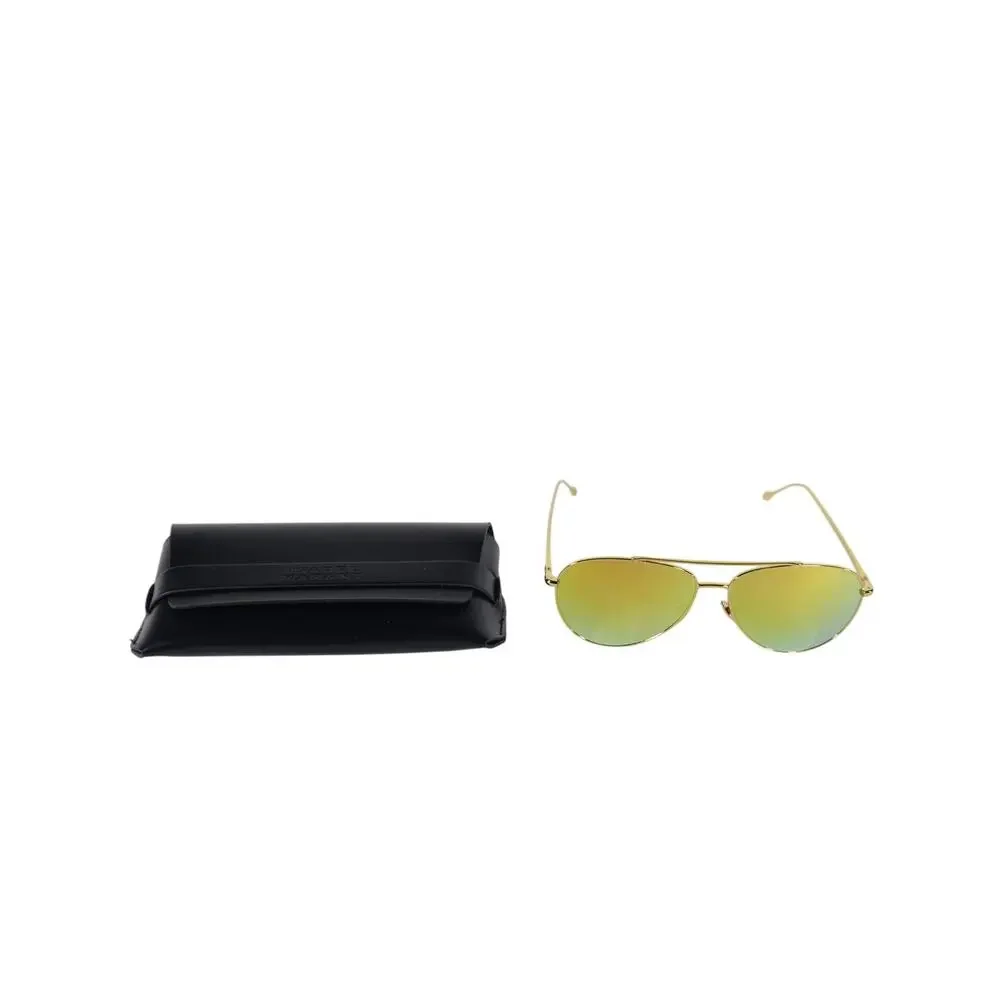 Isabel Marant Metal Aviator Sunglasses - Yellow Gold / Yellow Mirror - NWT